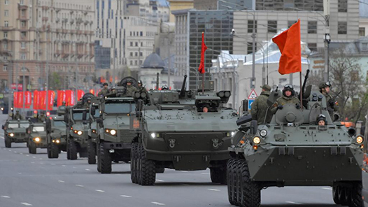 莫斯科：卫国战争胜利日阅兵式彩排